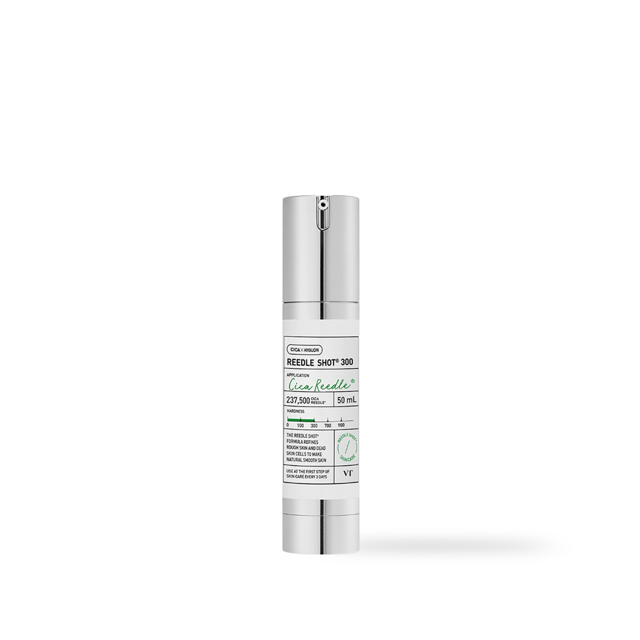 VT Cosmetics Reedle Shot 300 Cica Essence 50ml — bottle with pump dispenser front