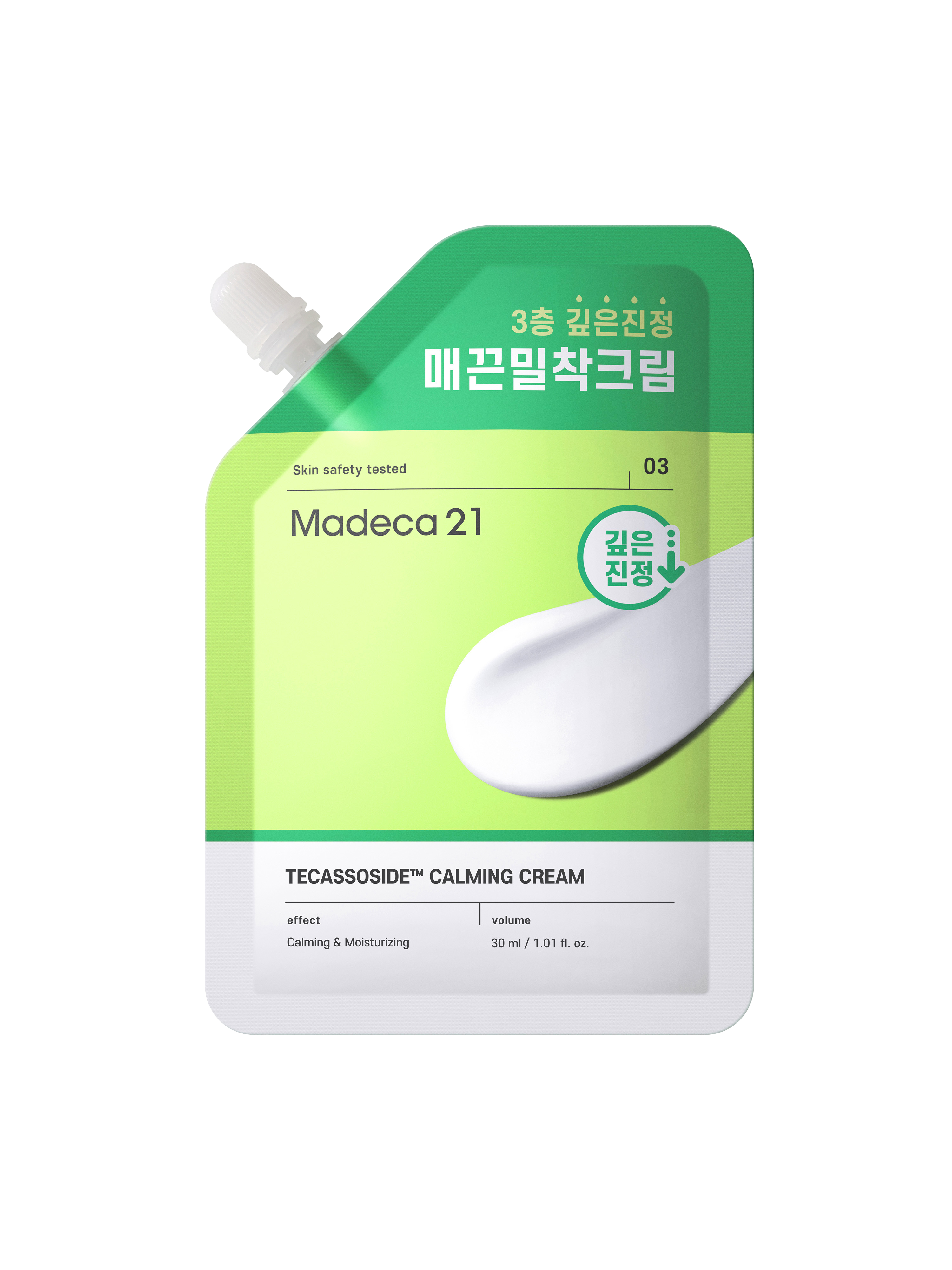 Madeca21 Tecassoside Calming Cream 30ml — white cream jar with minimal label