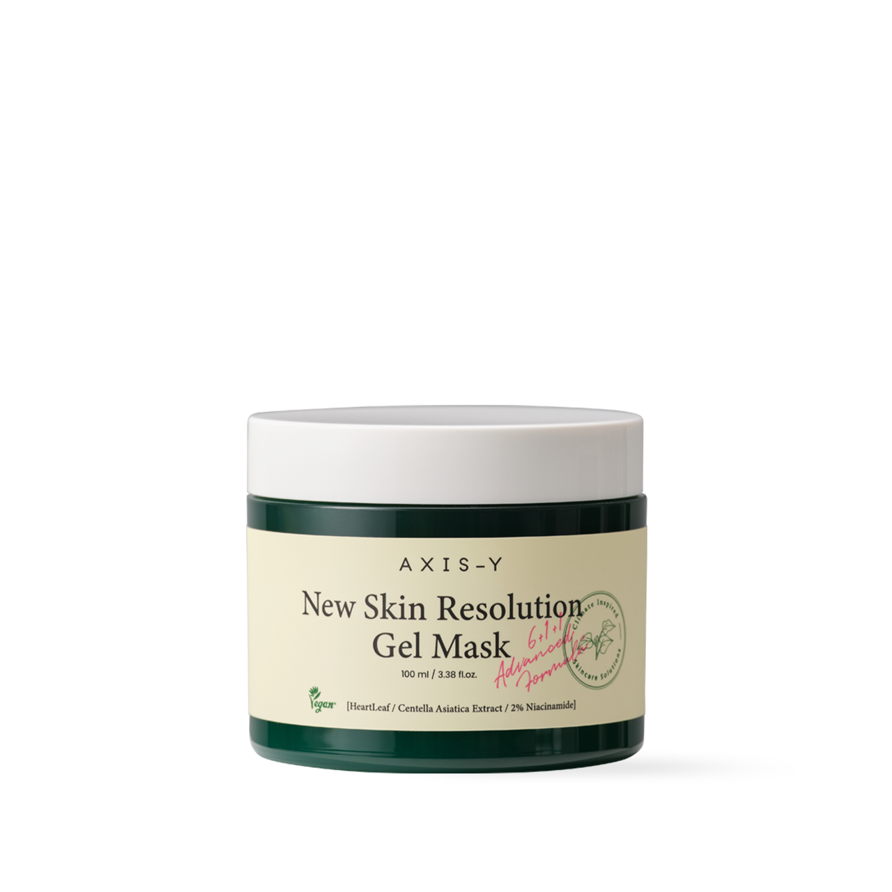 AXIS-Y New Skin Resolution Gel Mask 100ml — opaque white squeeze tube against neutral background