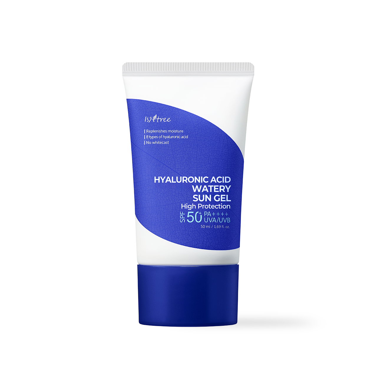Isntree Hyaluronic Acid Watery Sun Gel 50ml — front of bottle on white background