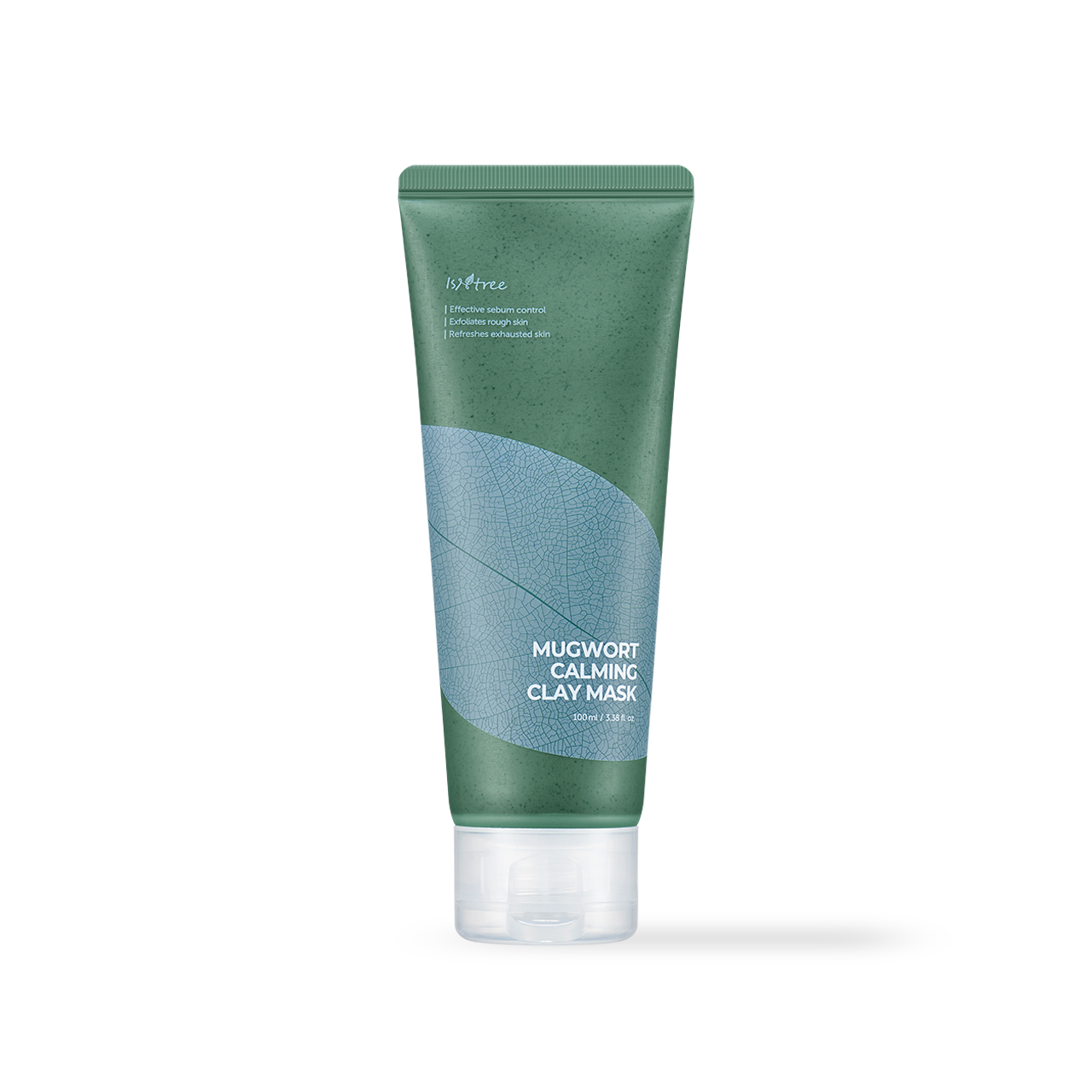Isntree Mugwort Calming Clay Mask 100ml — jar with green clay formula visible