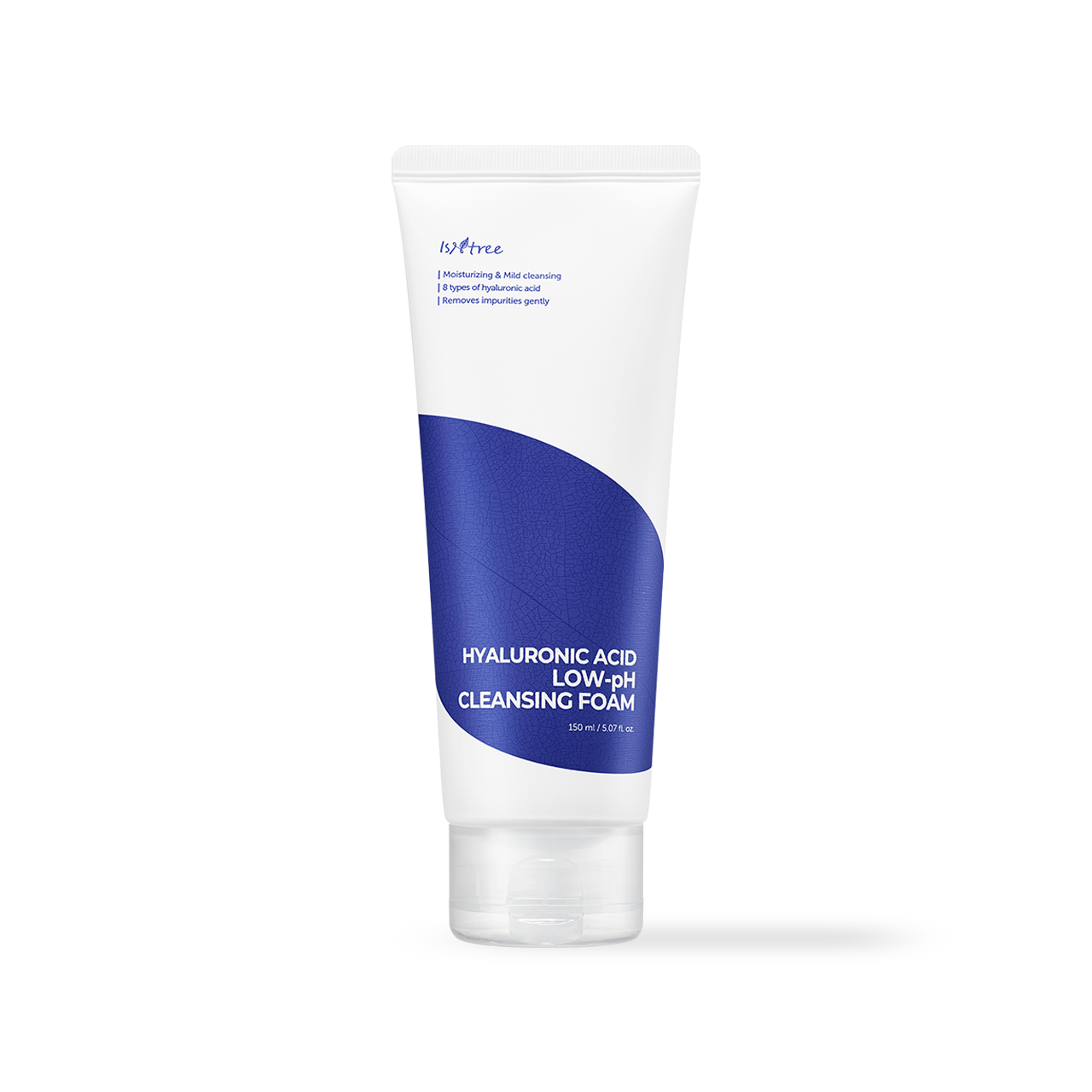Isntree Hyaluronic Acid Low-pH Cleansing Foam 150ml — tube with pump top and blue label