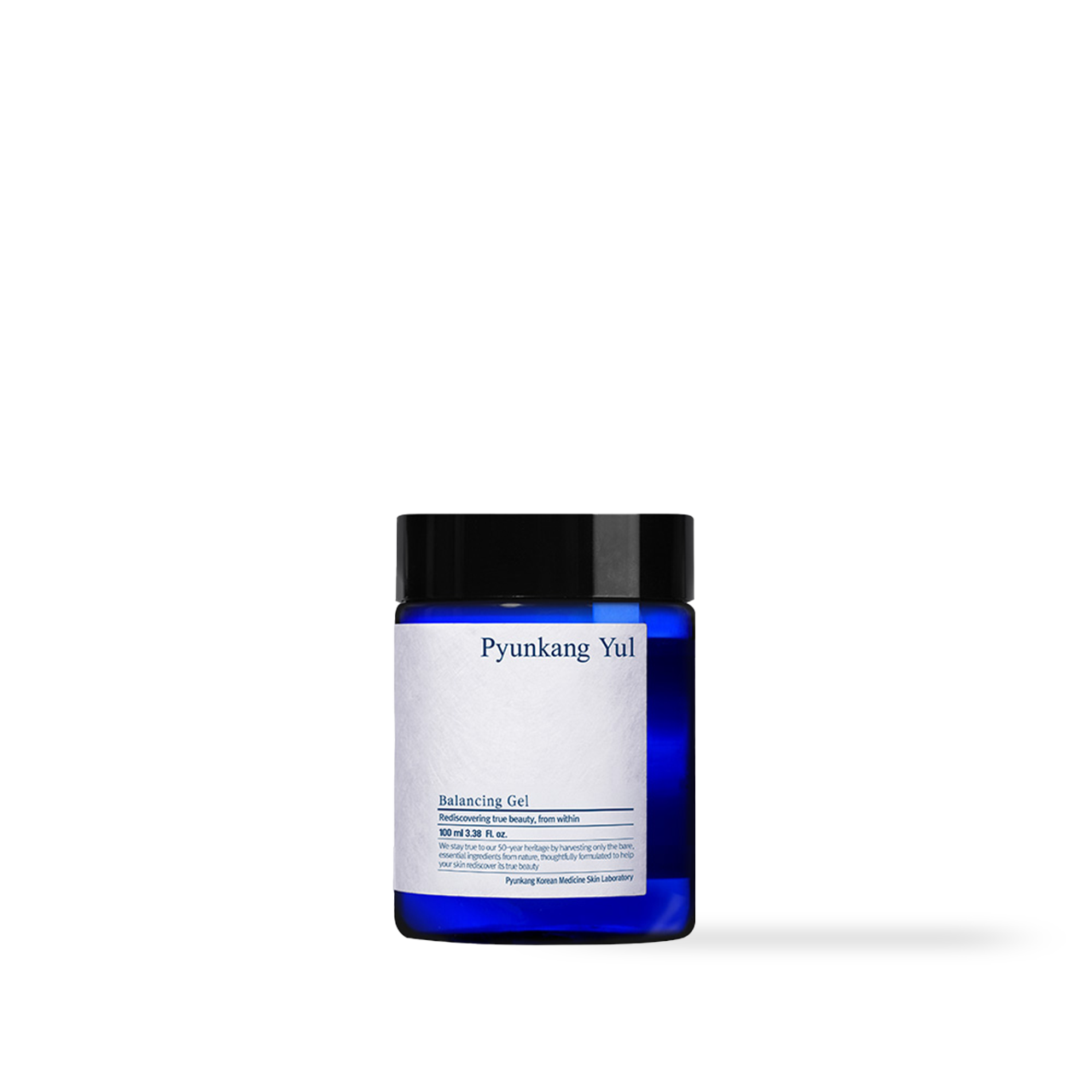 PyunkangYul Balancing Gel 100ml — clear jar with honey-gold gel texture visible through glass
