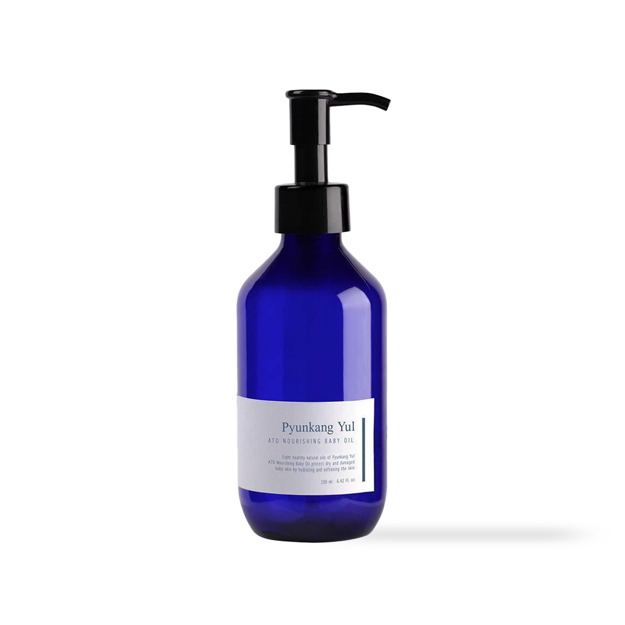 PyunkangYul ATO Nourishing Baby Oil 190ml — amber glass bottle with dropper on white surface