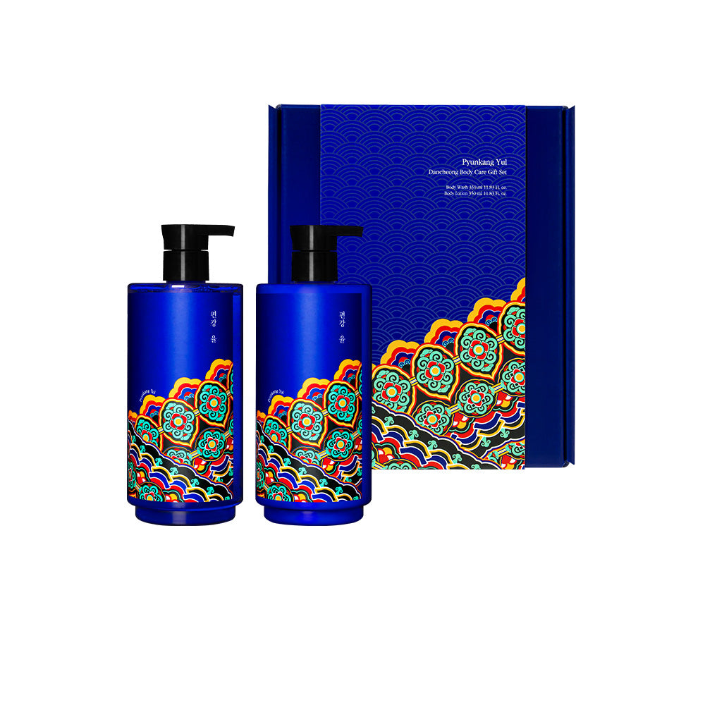 PyunkangYul Dancheong Body Care Gift Set 350ml x2 — body wash and lotion duo box