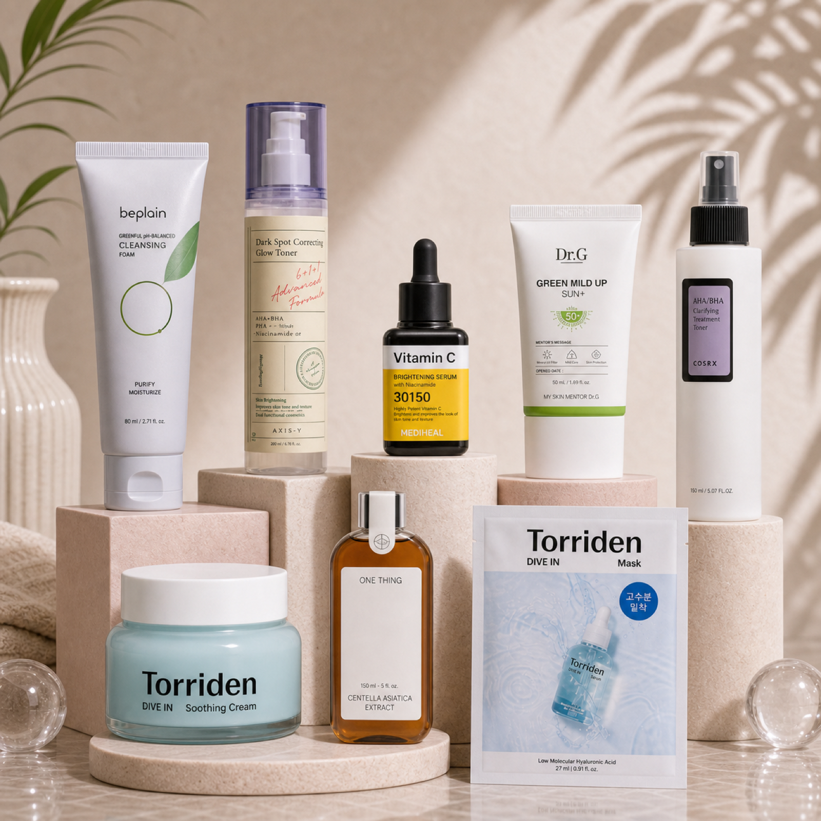 Glow Up Starter premium Korean skincare routine kit