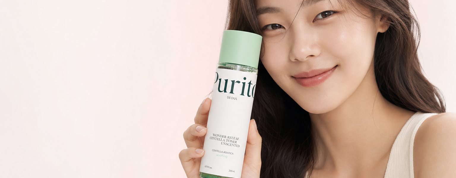 Keauty editorial hero — Purito SEOUL