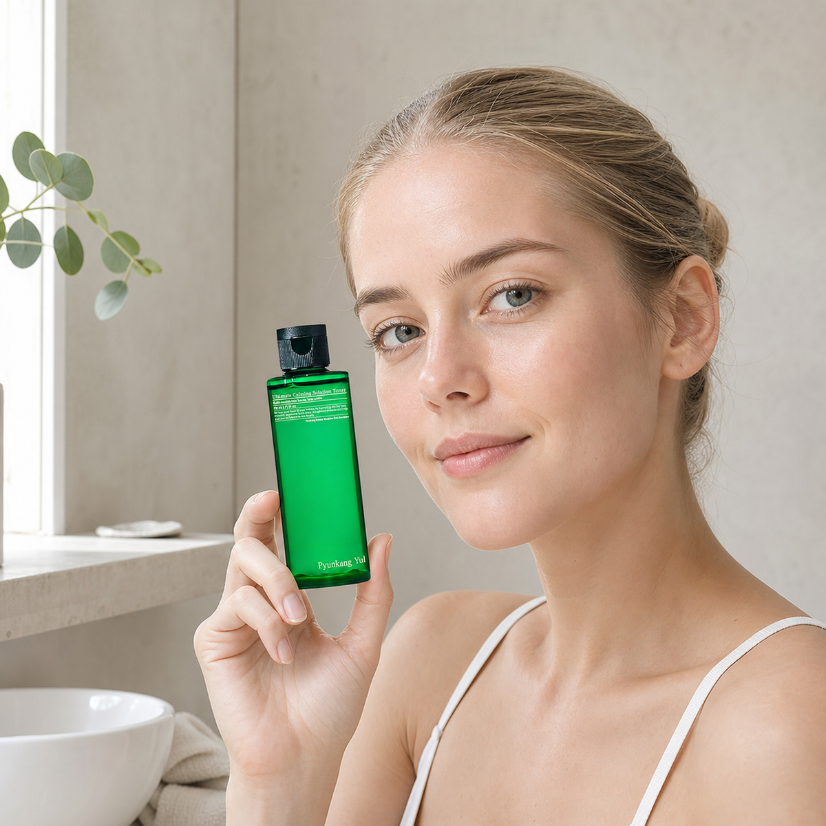 [PyunkangYul] Ultimate Calming Solution Toner 110ml - Nordic person lifestyle PDP image