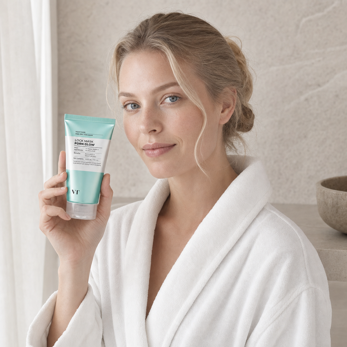 [VT Cosmetics] Glow Lock Mask 100ml - Nordic person lifestyle PDP image