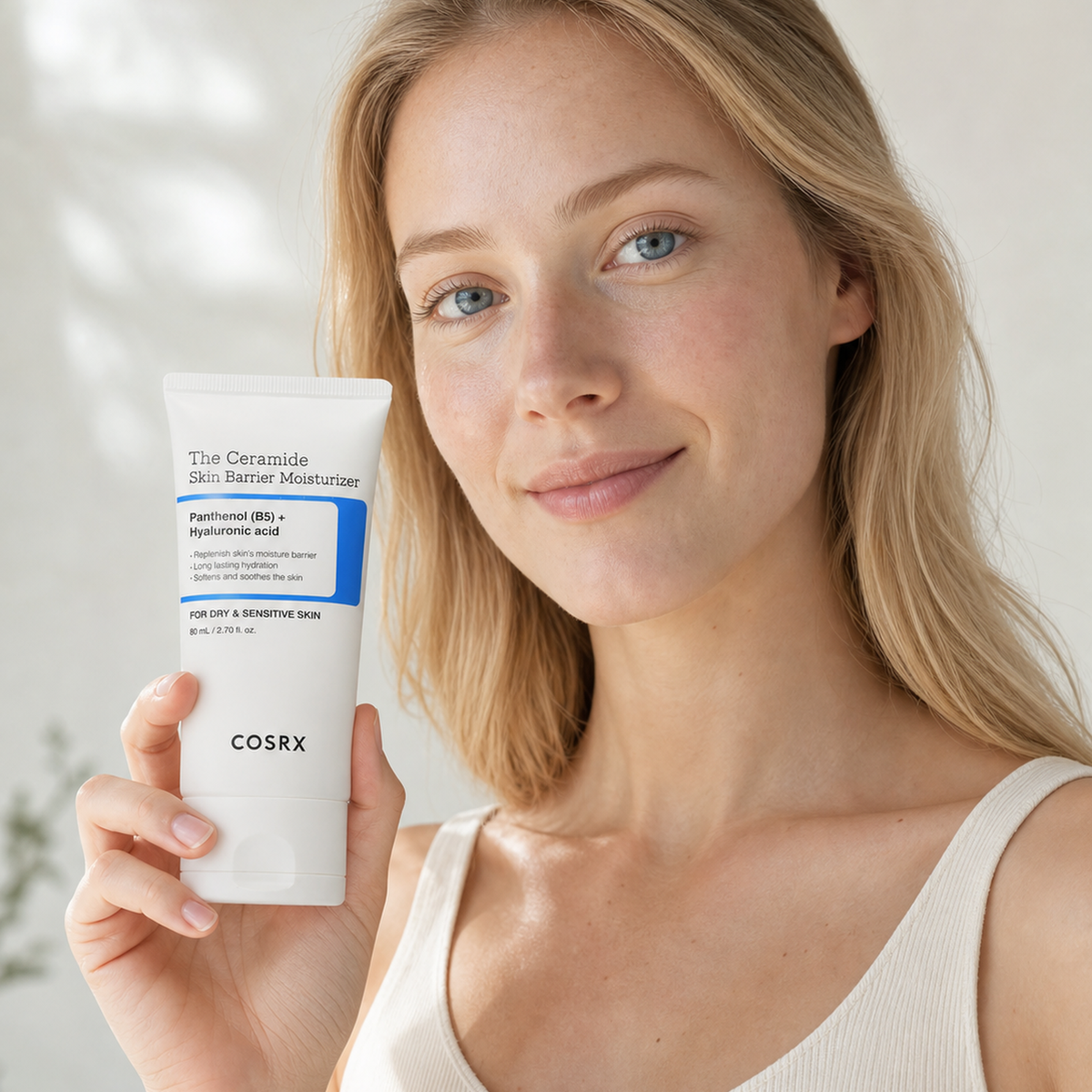 [Cosrx] The Ceramide Skin Barrier Moisturizer 80ml - Nordic person lifestyle PDP image