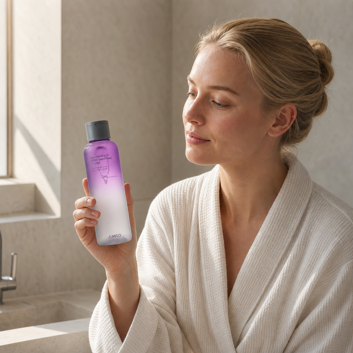 [Jumiso] Niacinamide 2+ Pore Smoothing Toner 205ml - Nordic person lifestyle PDP image