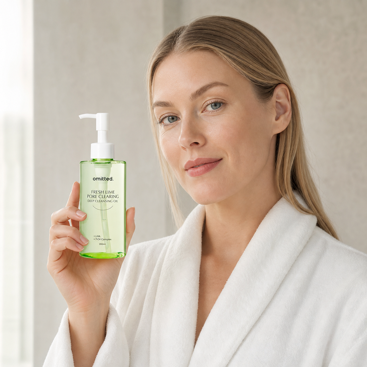 [Omitted] Fresh Lime Pore Clearing Deep Cleansing Oil 200ml - Nordic person lifestyle PDP image
