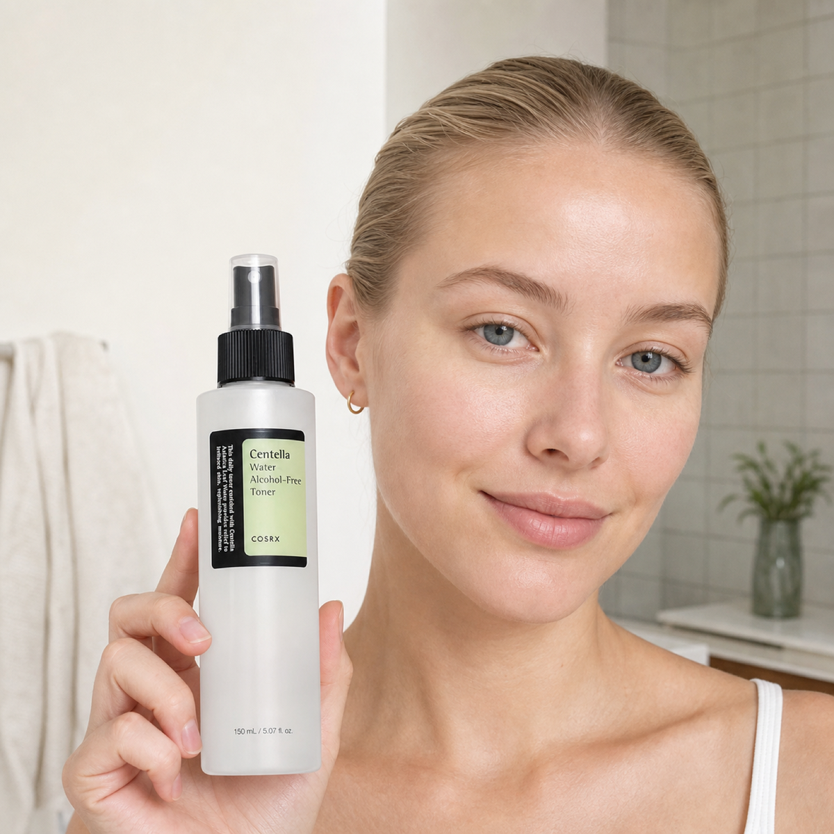 [Cosrx] Centella Water Alcohol-Free Toner 150ml - Nordic person lifestyle PDP image