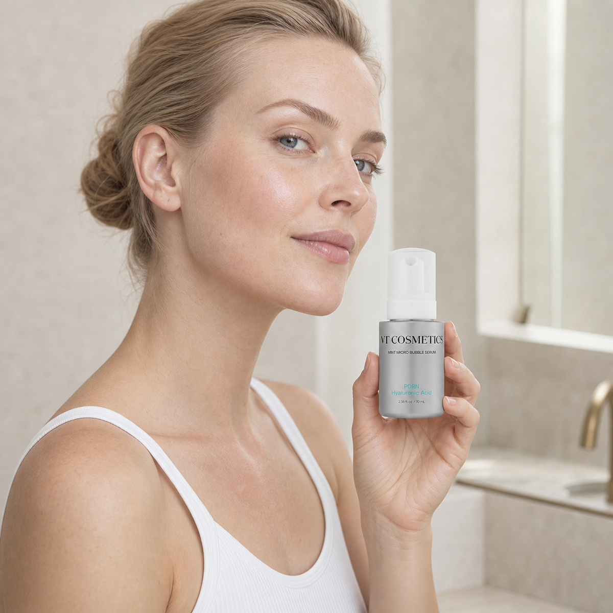 [VT Cosmetics] PDRN Hyaluronic Acid Micro Bubble Serum 70ml - Nordic person lifestyle PDP image