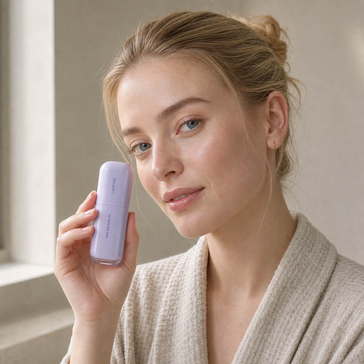 [Laneige] Skin Veil Base_EX 30ml -No.40 Pure Violet - Nordic person lifestyle PDP image