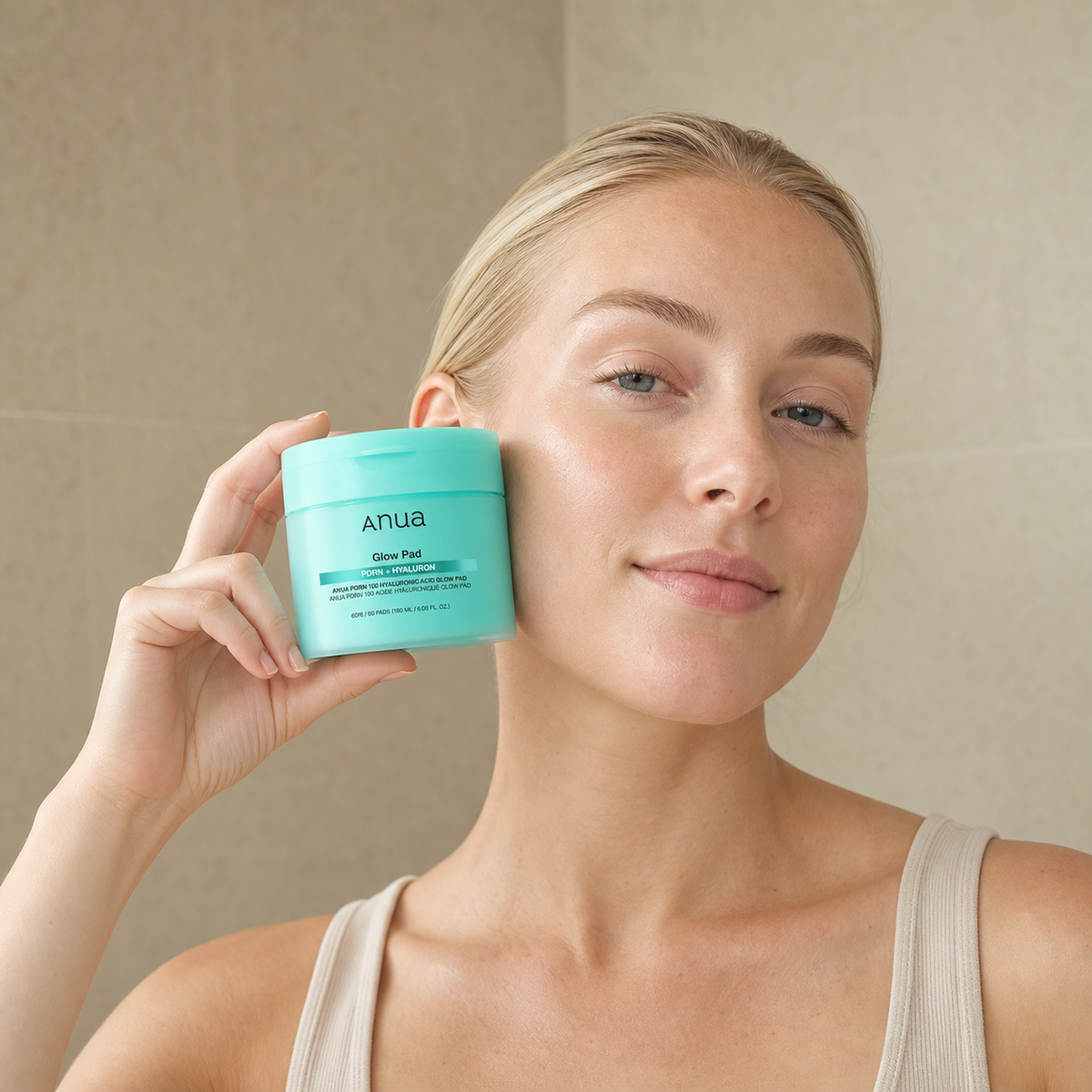 [anua] PDRN 100 Hyaluronic Acid Glow Pad 180ml 60ea - Nordic person lifestyle PDP image
