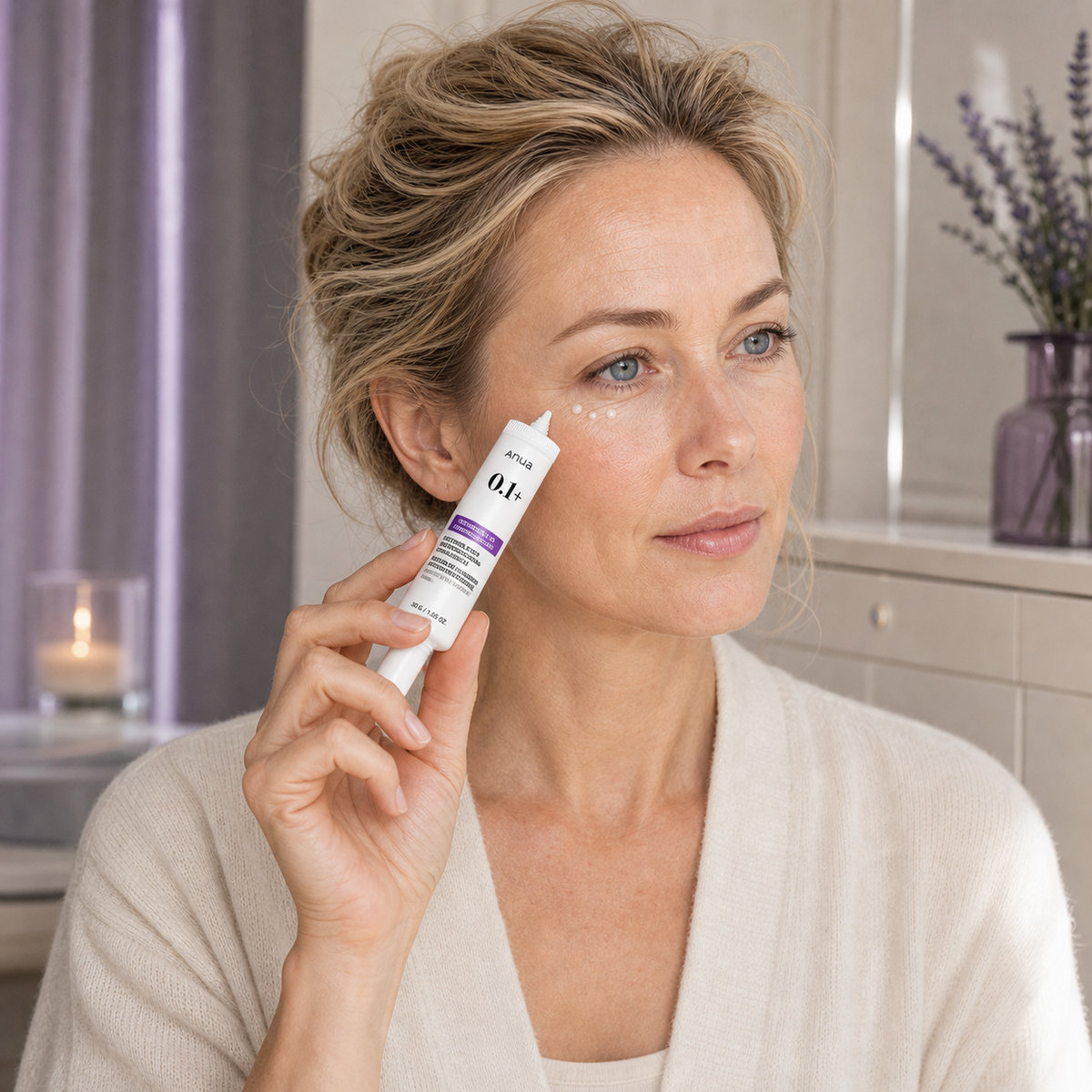 [ANUA]Retinol 0.1 Caffeine Revitalizing Eye Cream 30g - Nordic person lifestyle PDP image