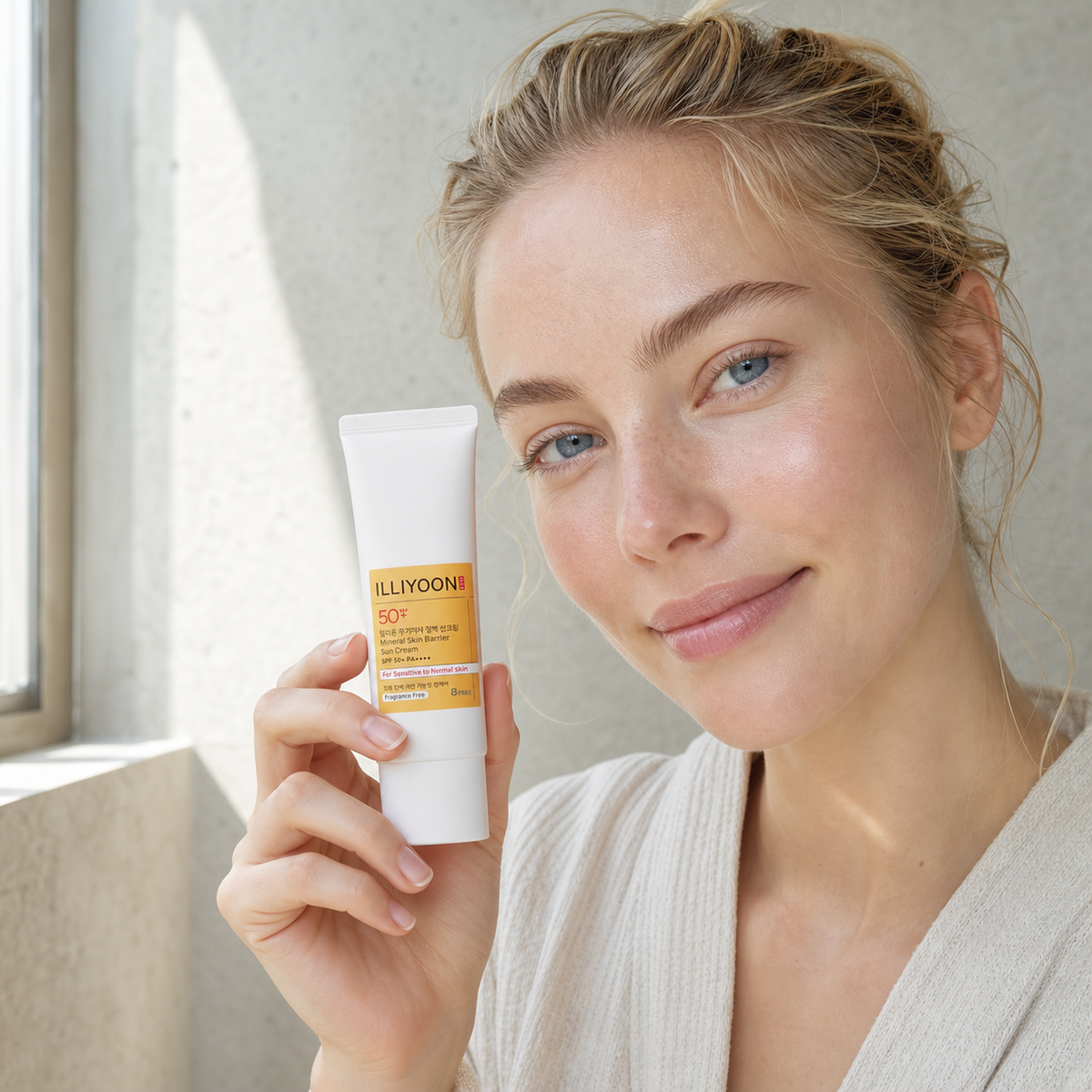 [Illiyoon] Mineral Skin Barrier Sun Cream SPF50+ PA++++ 50ml - Nordic person lifestyle PDP image