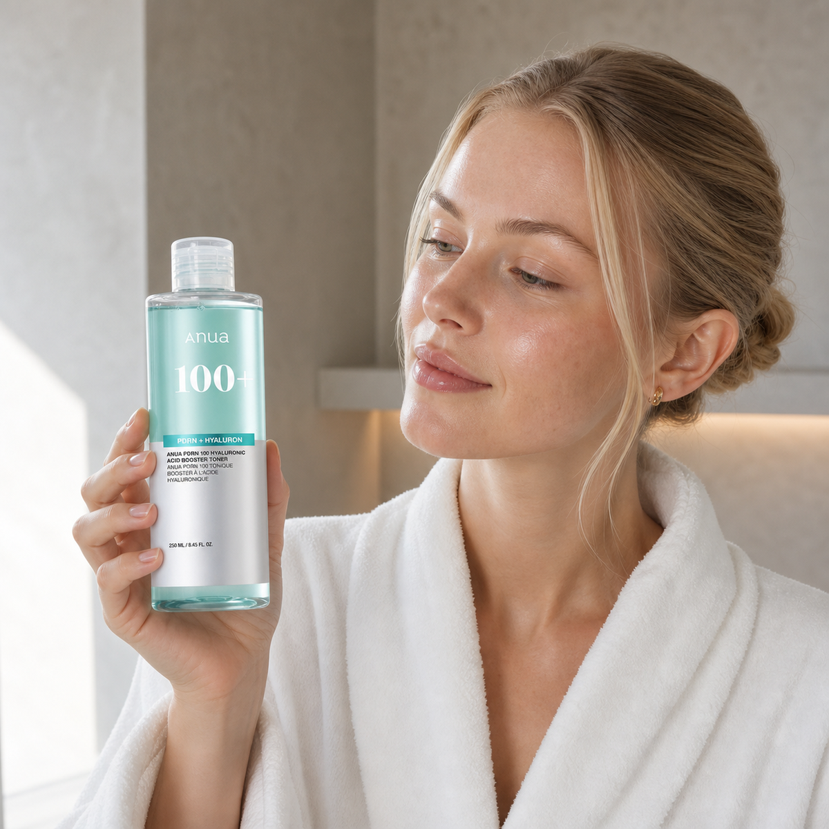 [Anua] PDRN 100 Hyaluronic Acid Booster Toner 250ml - Nordic person lifestyle PDP image