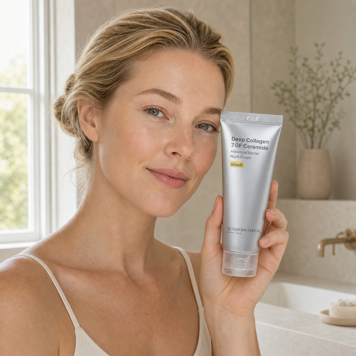 [SUNGBOON EDITOR] Deep Collagen 7GF Korean Night Cream 50ml - Nordic person lifestyle PDP image