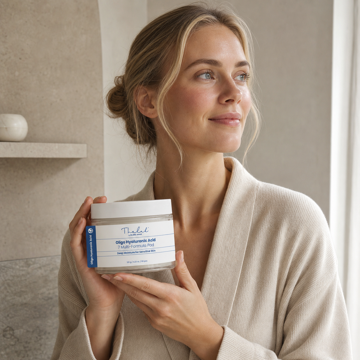 [THE LAB by BLANC DOUX] Oligo Hyaluronic Acid 7 Multi-formula Pad 120g - Nordic person lifestyle PDP image