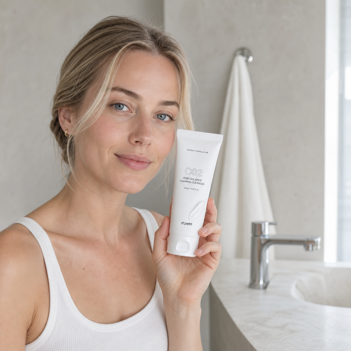 [Dr.petit] Pore Balancing Foaming Cleanser 120ml - Nordic person lifestyle PDP image
