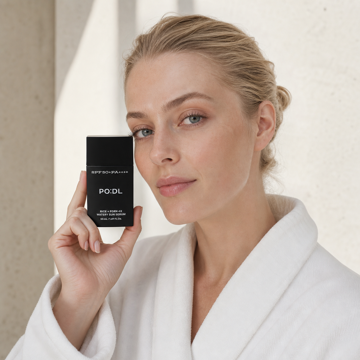[PO:DL] Rice PDRN 4X Watery Sun Serum 50ml - Nordic person lifestyle PDP image