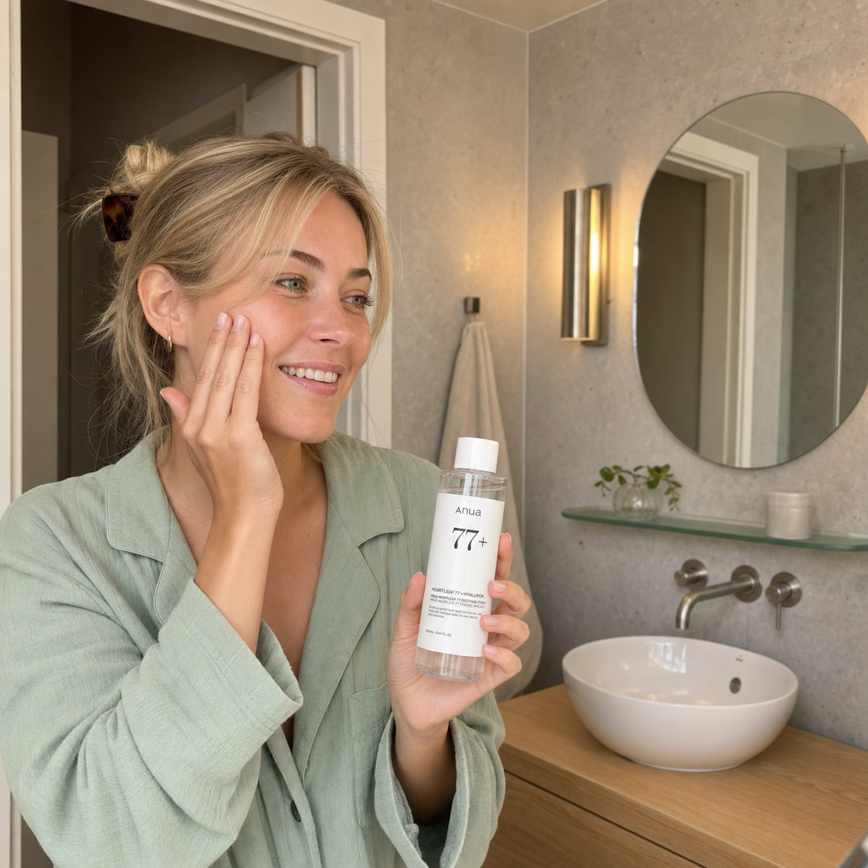 [Anua] Heartleaf 77% Soothing Toner 250ml — strict-quality-v1 — 02-nordic-bathroom-routine