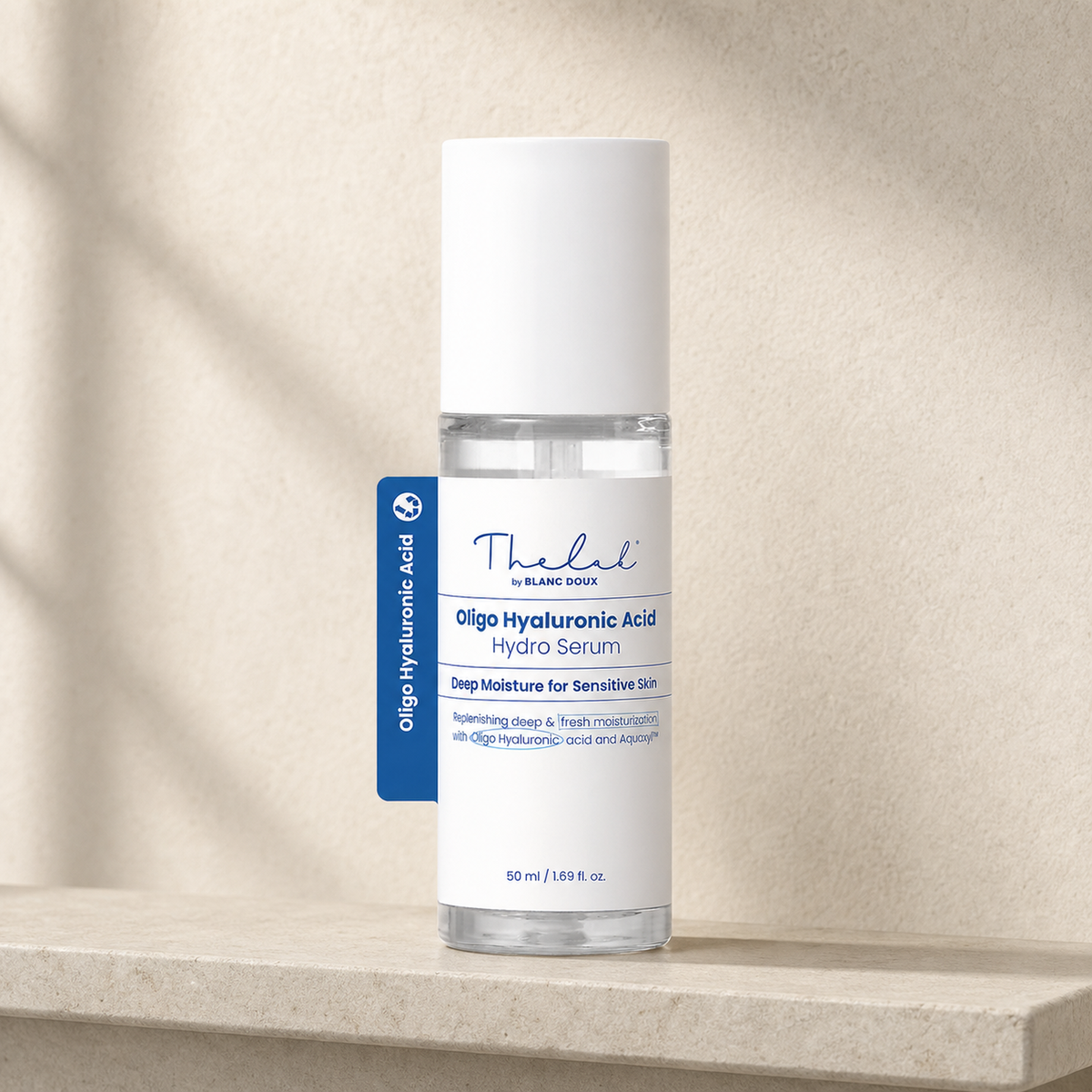 [THE LAB by BLANC DOUX] Oligo Hyaluronic Acid Hydro Serum 50ml - Bathroom spa shelf PDP image
