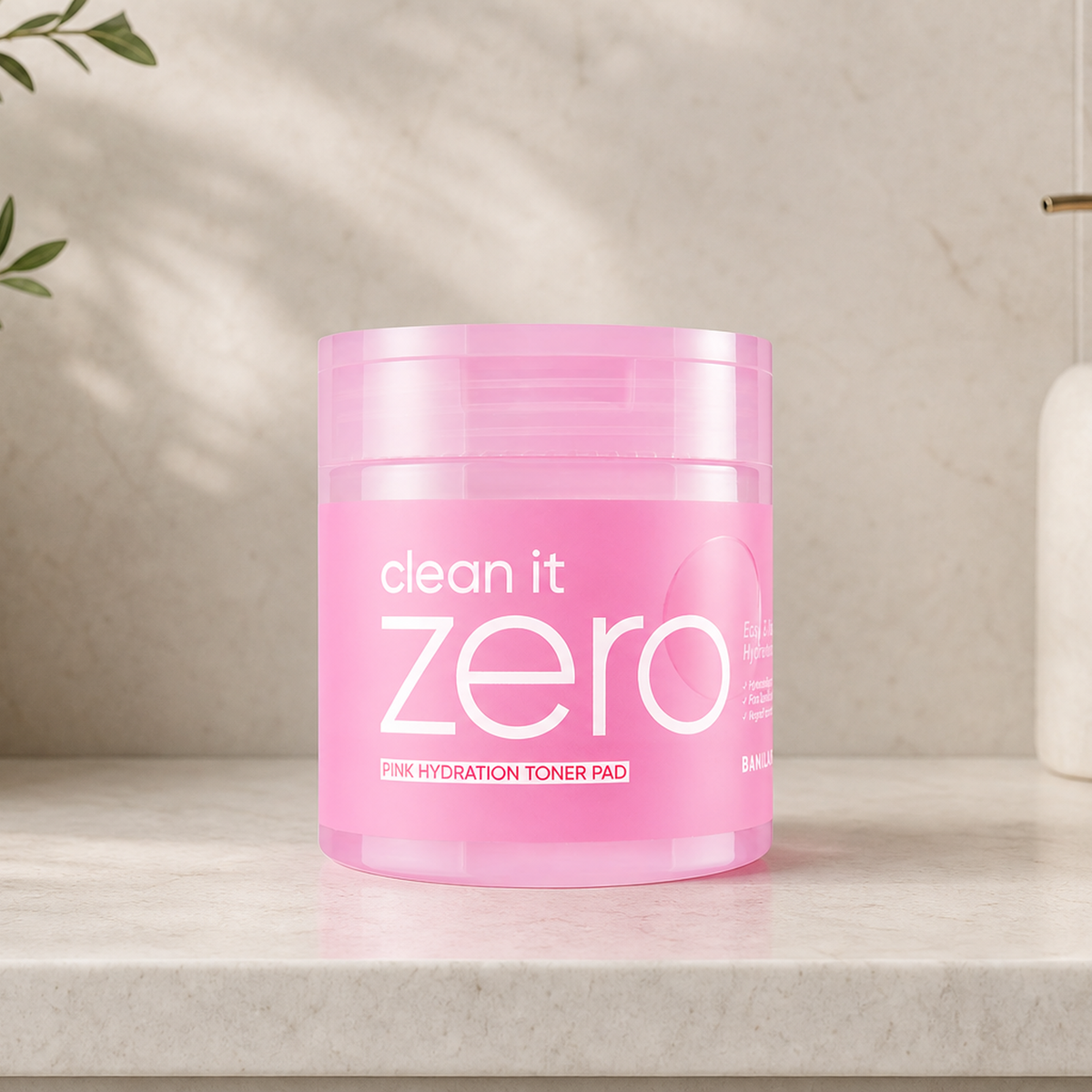 [Banilaco] Clean it Zero Pink Hydration Toner Pads 70ea - Bathroom spa shelf PDP image