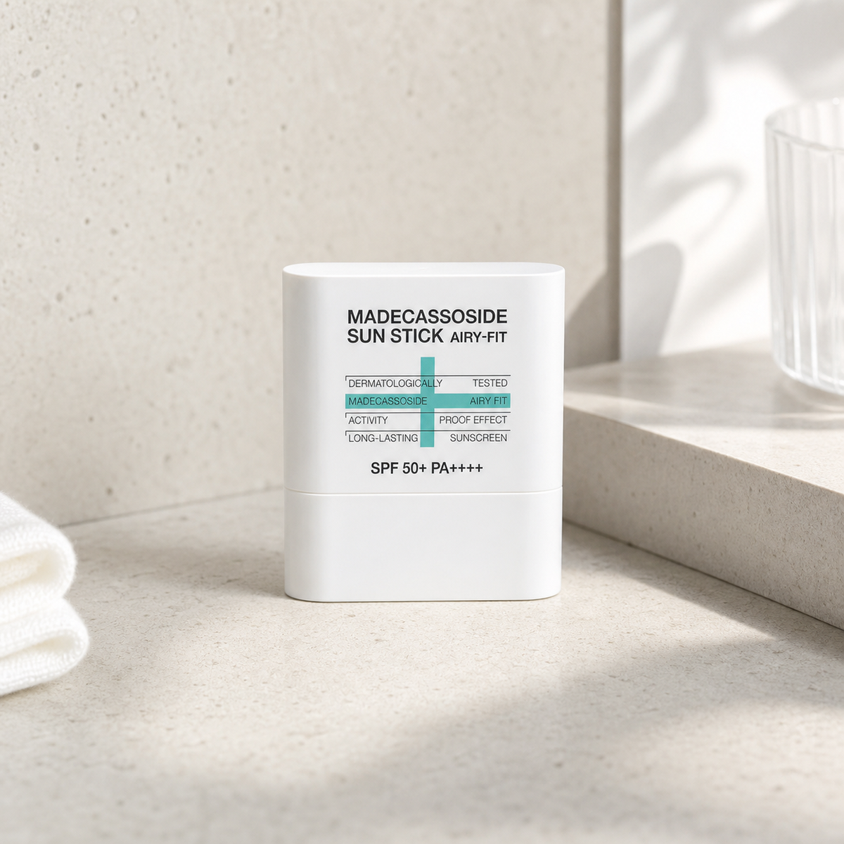 [Mediheal]  Madecassoside Sun Stick Airy Fit 10g - Bathroom spa shelf PDP image