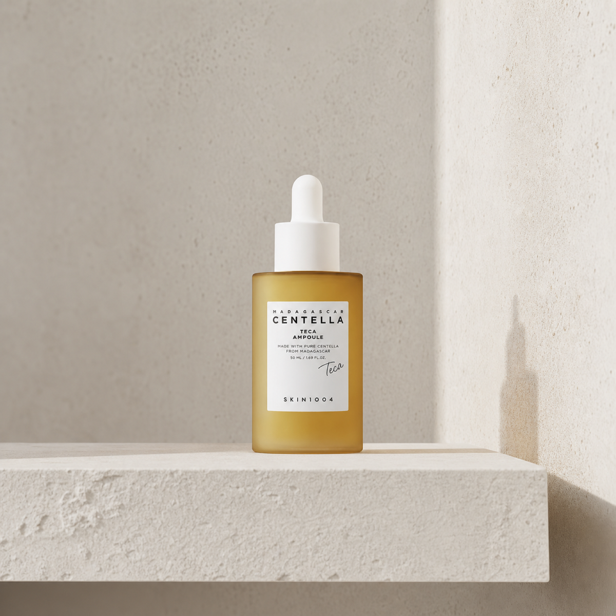 [SKIN1004] Madagascar Centella Teca Ampoule 50ml - Bathroom spa shelf PDP image