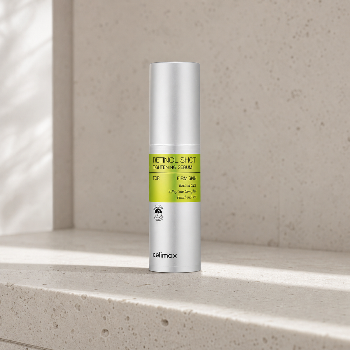 [celimax] The Vita-A Retinol Shot Tightening Serum 30ml_MX - Bathroom spa shelf PDP image