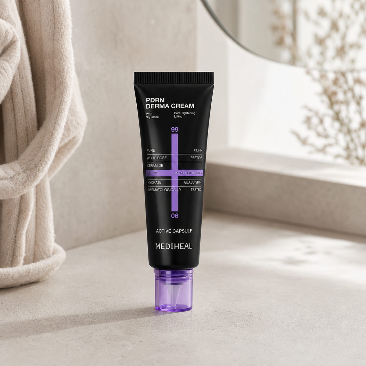 [Mediheal] PDRN Derma Cream 50ml - Bathroom spa shelf PDP image