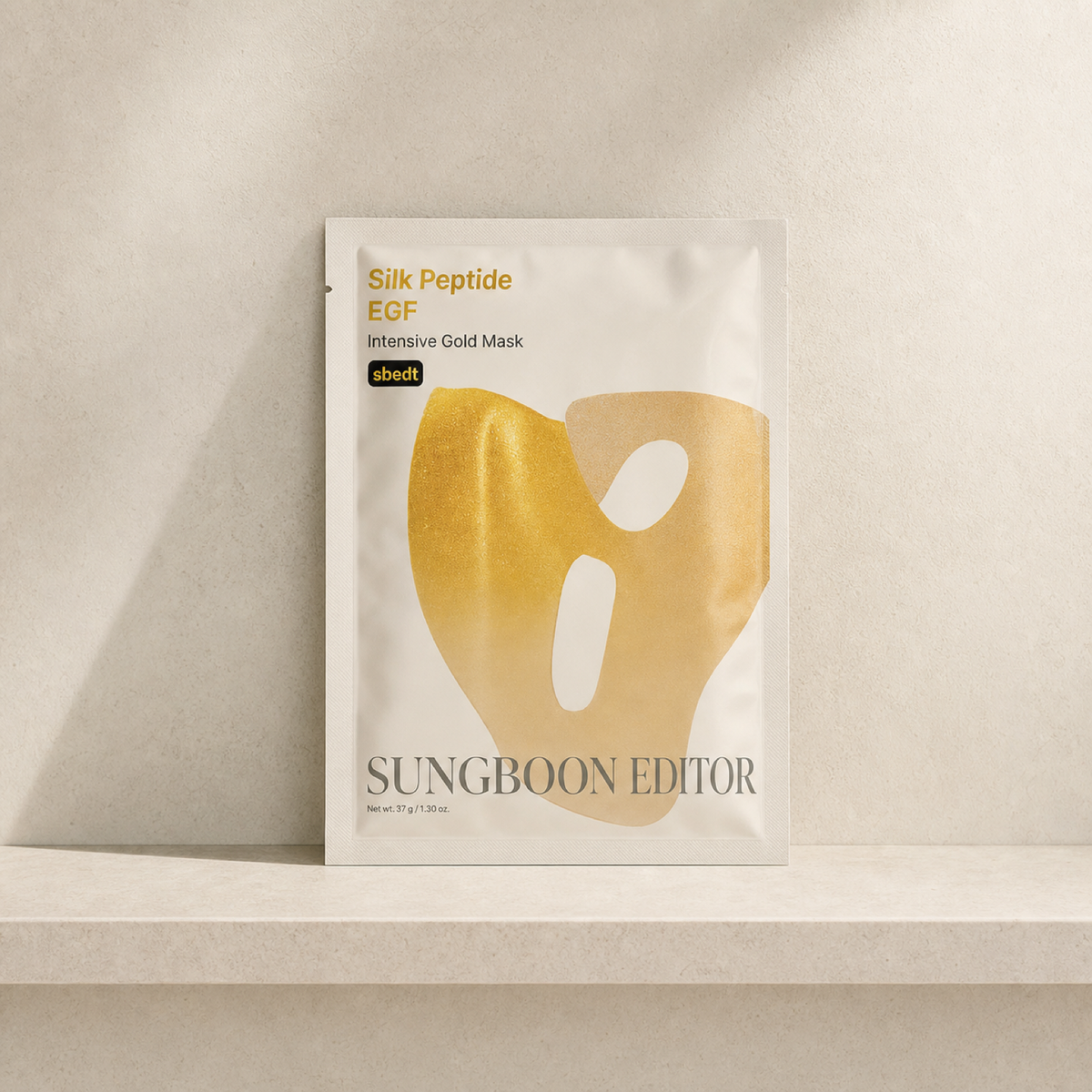 [SUNGBOON EDITOR]Silk Peptide EGF Intensive Gold Mask 37g*4ea - Bathroom spa shelf PDP image