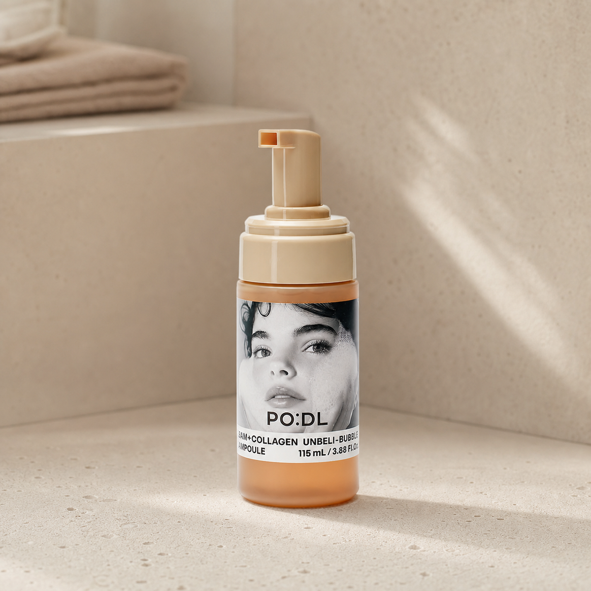 [PO:DL] Bam Collagen Unbeli Bubble Ampoule 115ml - Bathroom spa shelf PDP image