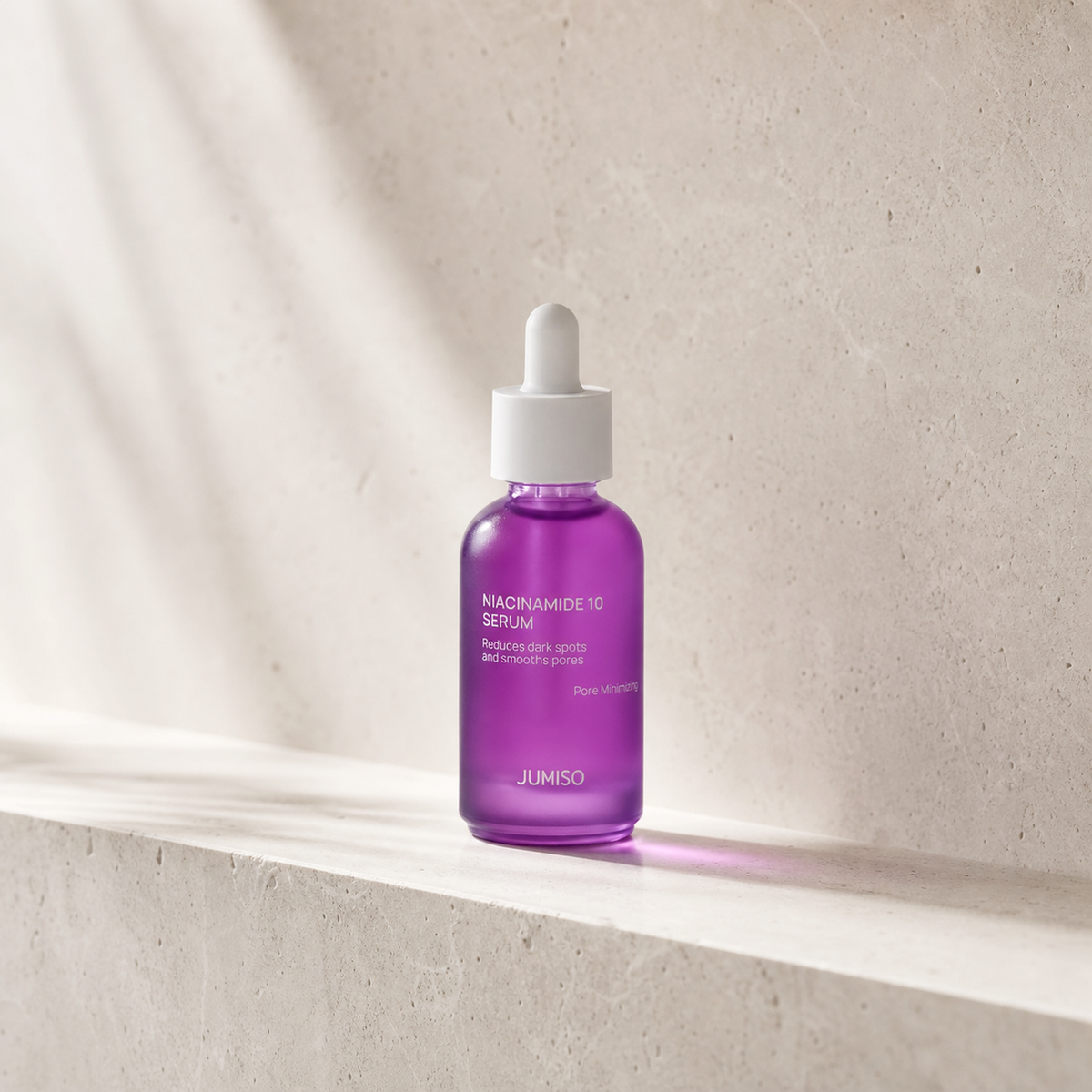 [Jumiso] Niacinamide 10% Serum 40ml - Bathroom spa shelf PDP image