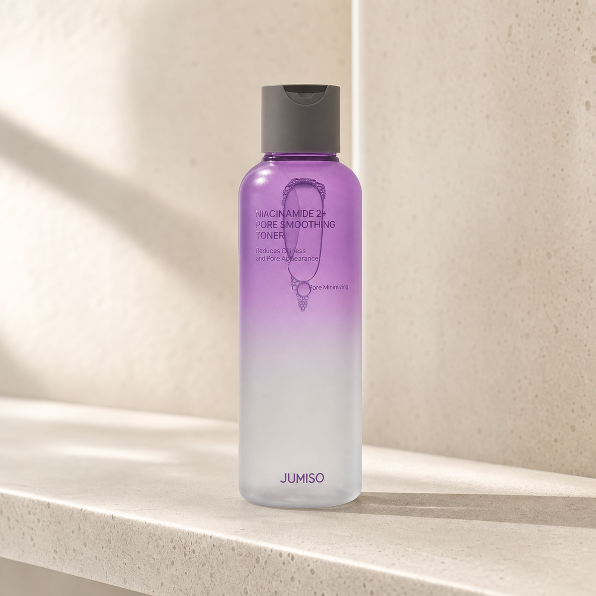 [Jumiso] Niacinamide 2+ Pore Smoothing Toner 205ml - Bathroom spa shelf PDP image