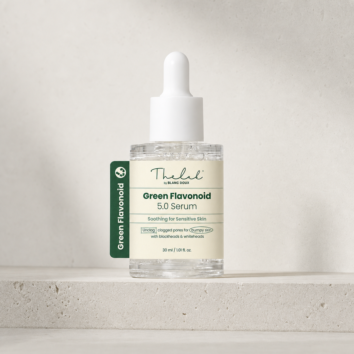 [THE LAB By BLANC DOUX] Green Flavonoid™ 5.0 Serum 30ml - Bathroom spa shelf PDP image