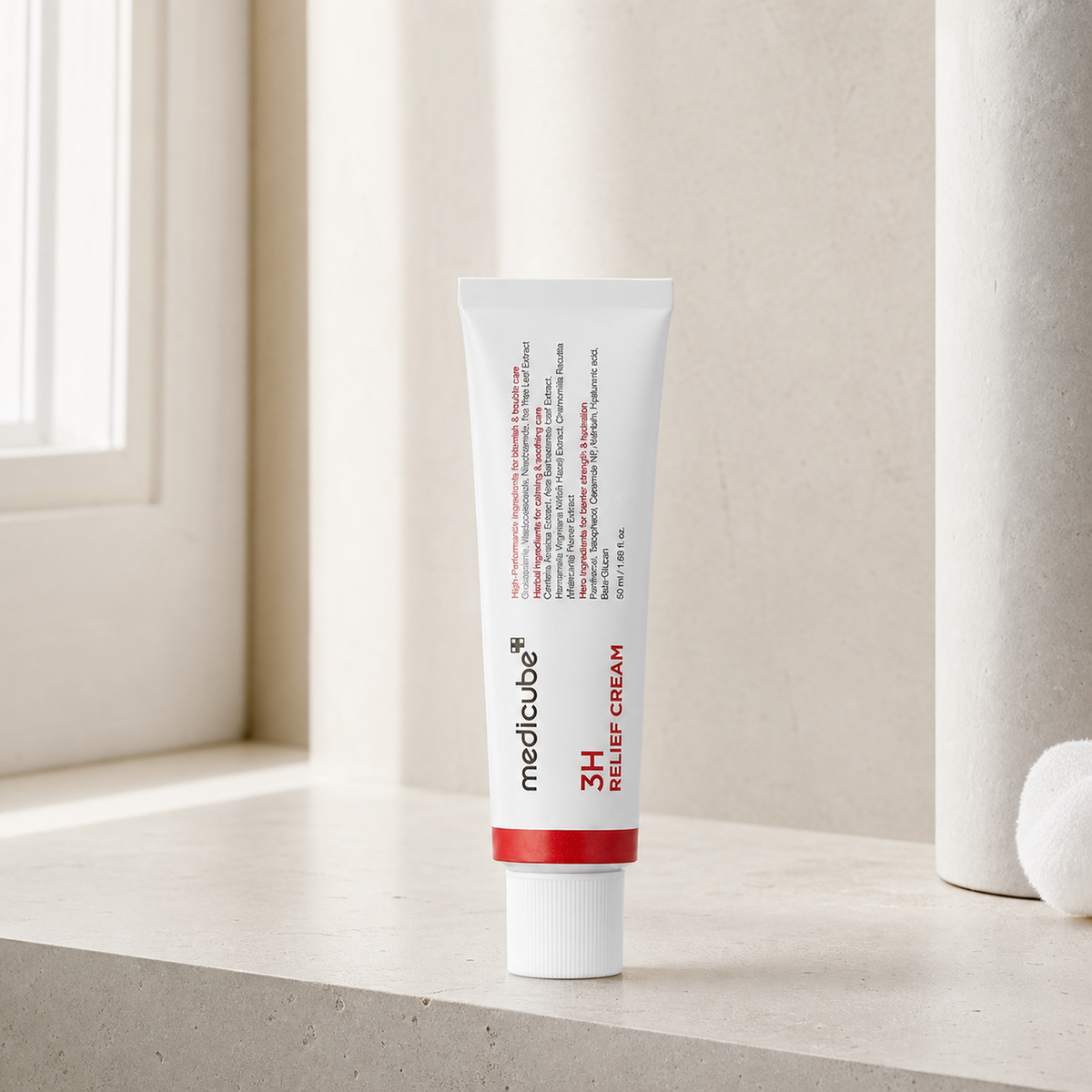 [Medicube] Hypochlorous 3H Relief Cream 50ml - Bathroom spa shelf PDP image