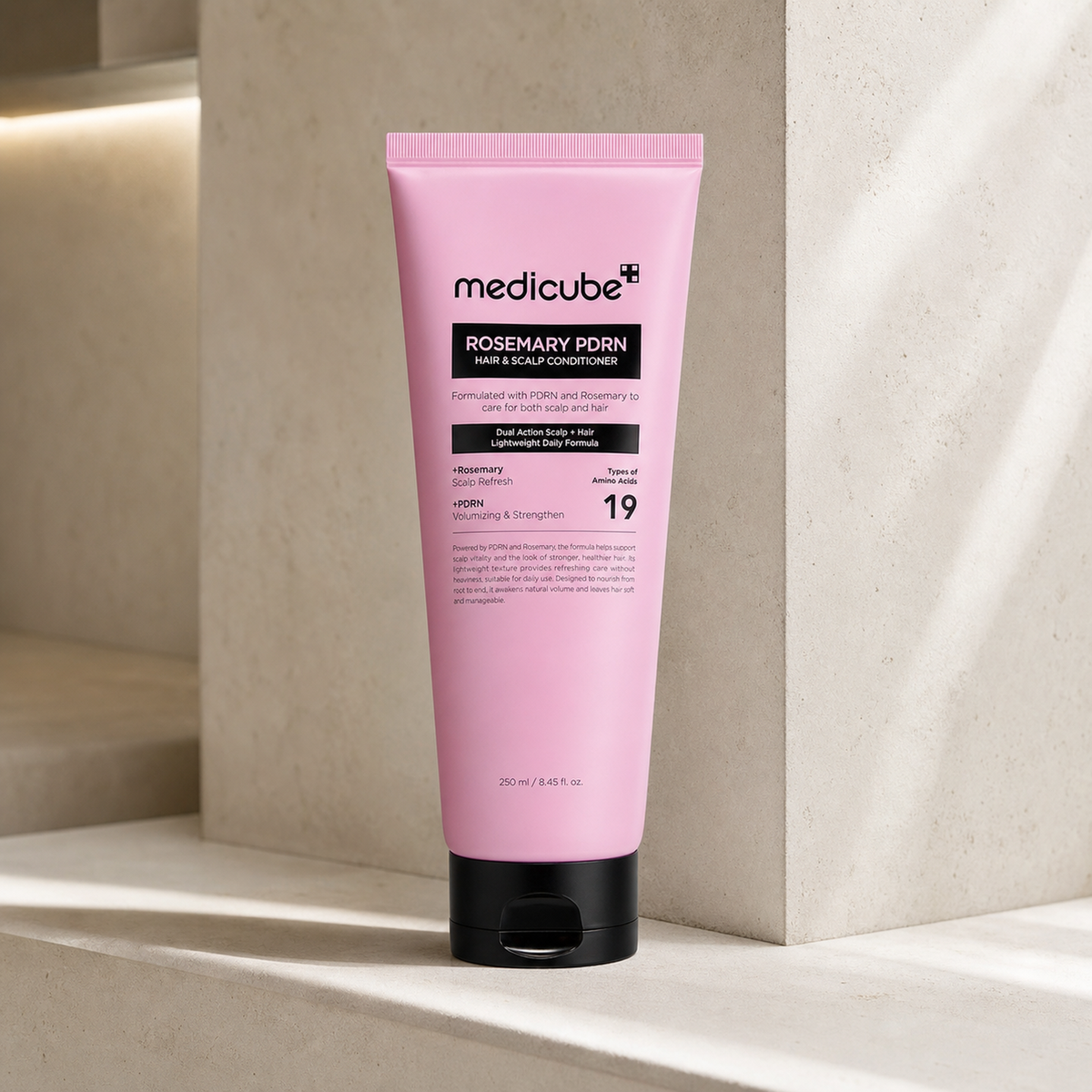 [Medicube] Rosemary PDRN Hair & Scalp Conditioner 250ml - Bathroom spa shelf PDP image