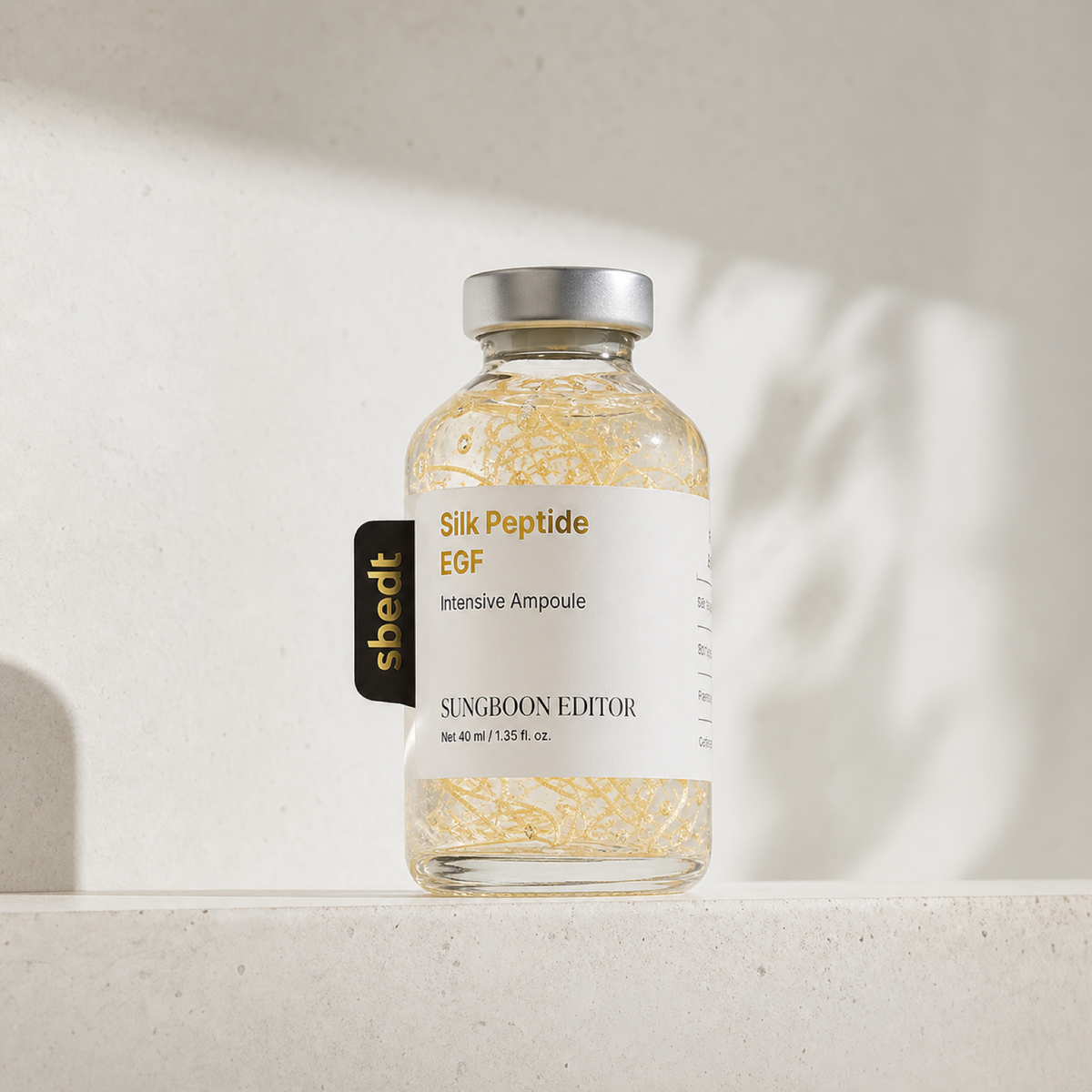 [SUNGBOON EDITOR] Silk Peptide EGF Intensive Ampoule 40ml - Bathroom spa shelf PDP image