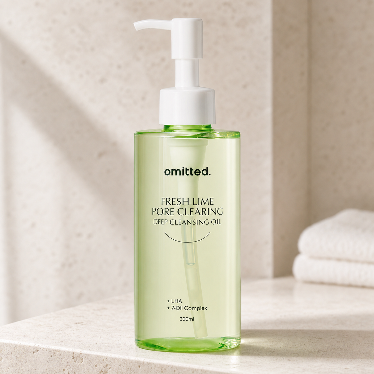 [Omitted] Fresh Lime Pore Clearing Deep Cleansing Oil 200ml - Bathroom spa shelf PDP image
