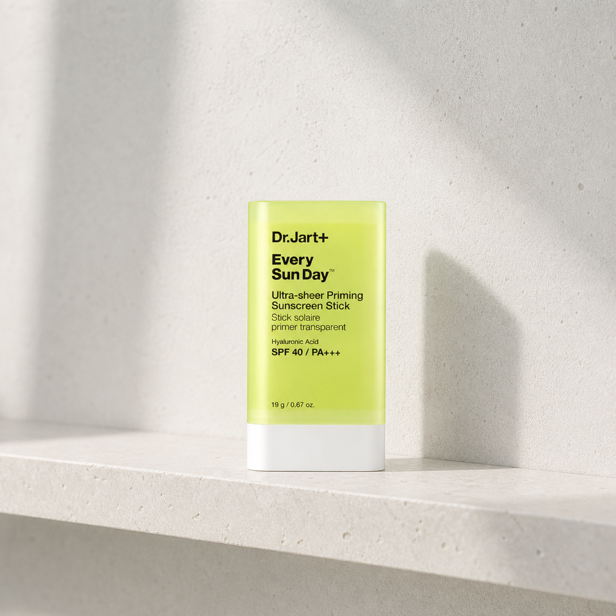 [Dr.Jart+] Every Sun Day™ Invisible Priming Korean Sunscreen Stick SPF40 PA+++ 19g - Bathroom spa shelf PDP image