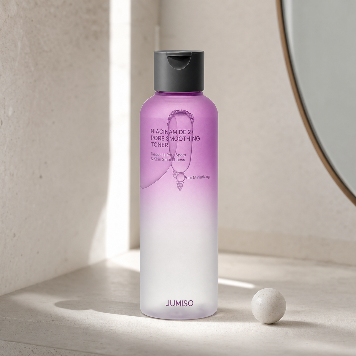 [Jumiso] Niacinamide 2+ Pore Smoothing Toner 205ml - Routine still life PDP image