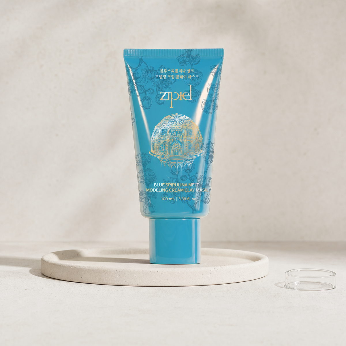 [zipiel] Blue Spirulina Melt Modeling Cream Clay Mask 100ml - Routine still life PDP image