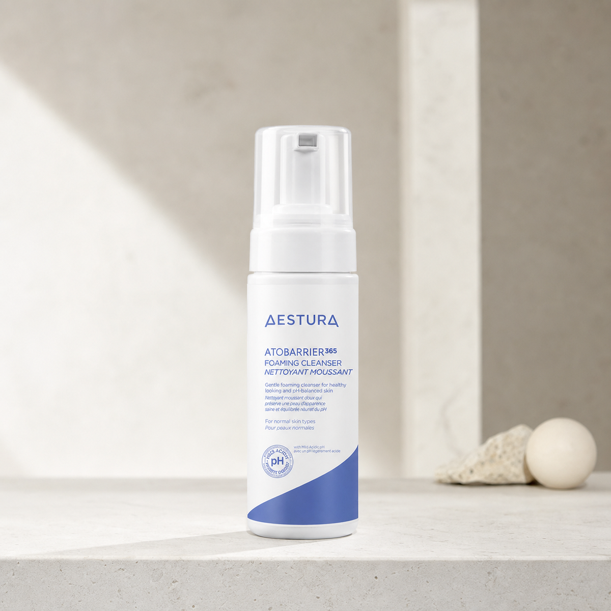 [Aestura] Atobarrier 365 Foaming Cleanser 150ml - Routine still life PDP image
