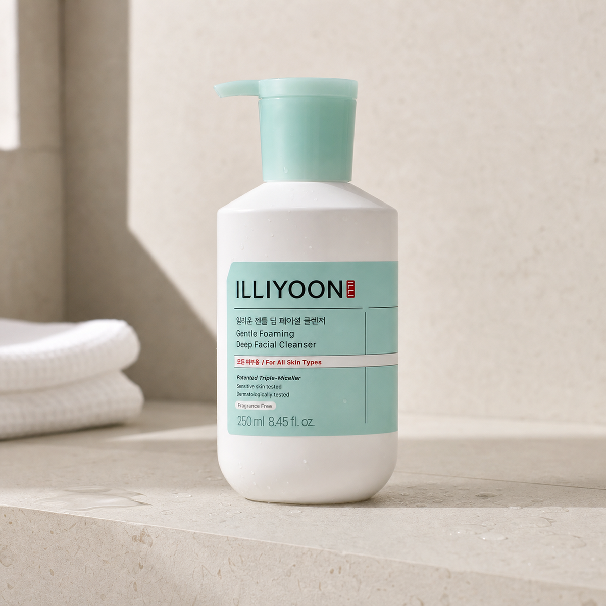 [Illiyoon] Gentle Foaming Deep Facial Cleanser 250ml - Routine still life PDP image