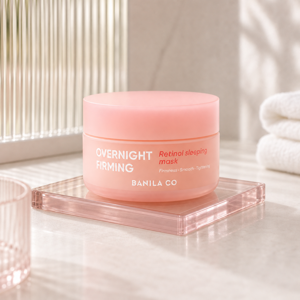 [Banilaco] Overnight Firming Retinol Sleeping Mask 100ml - Routine still life PDP image