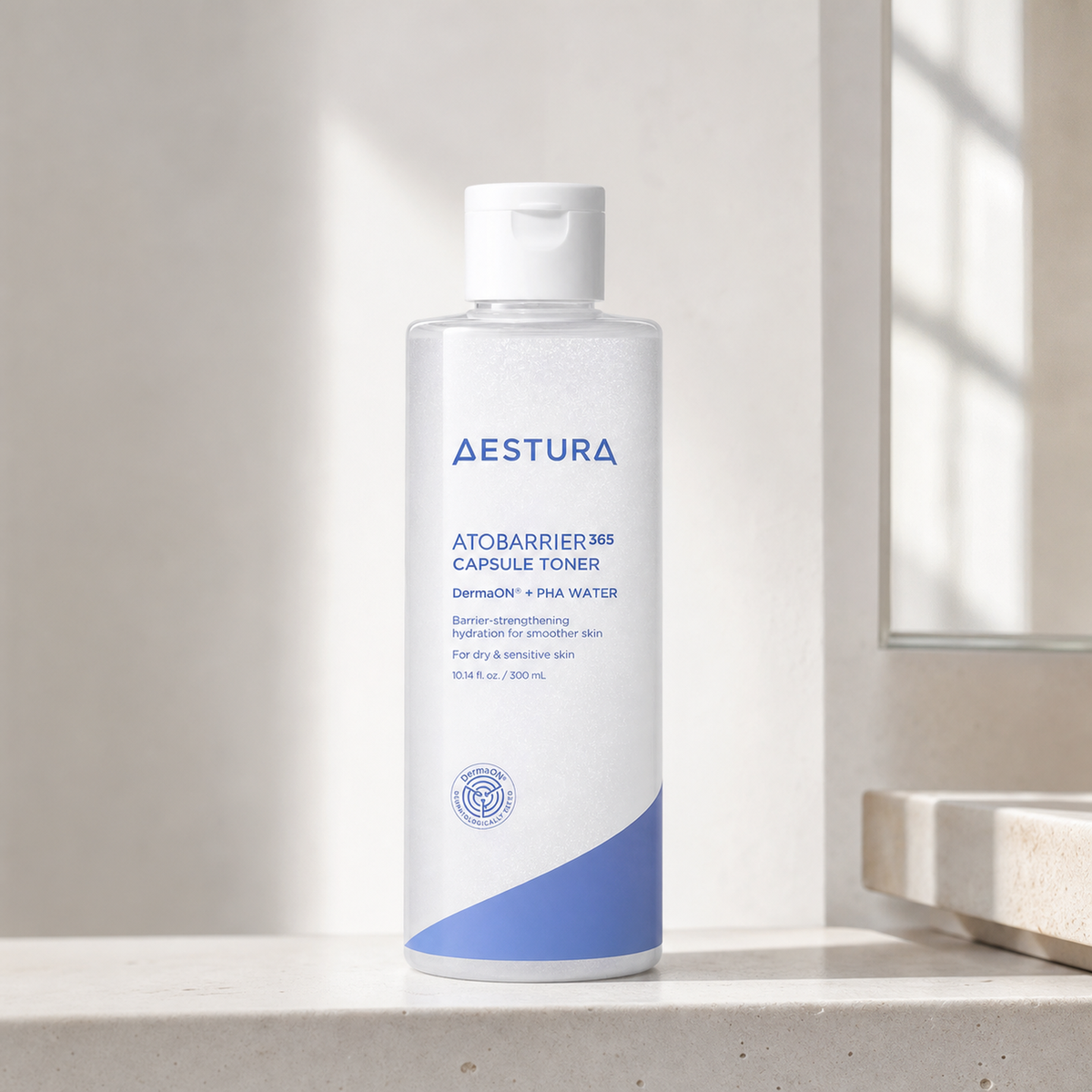 [Aestura] Atobarrier 365 Capsule Toner 300ml - Routine still life PDP image